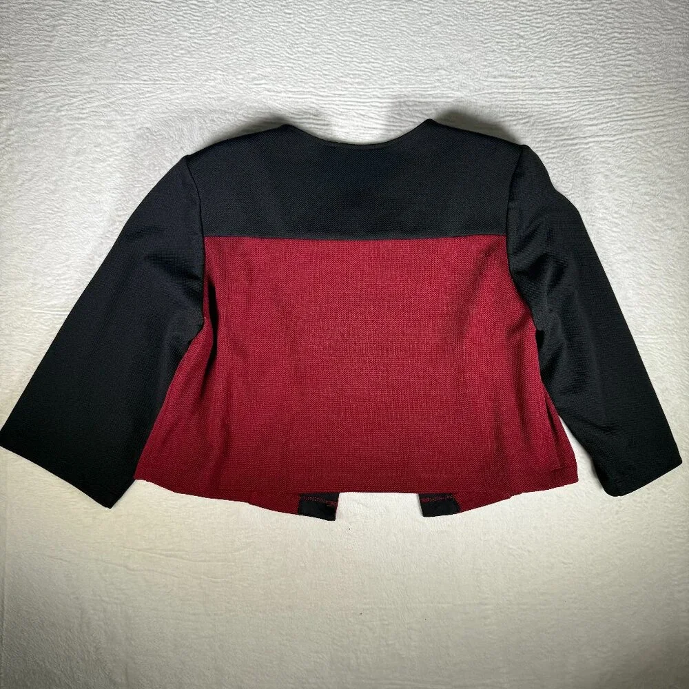 Vintage Danny and Nicole Jacket Red‎ and White 18W Shoulder Pad